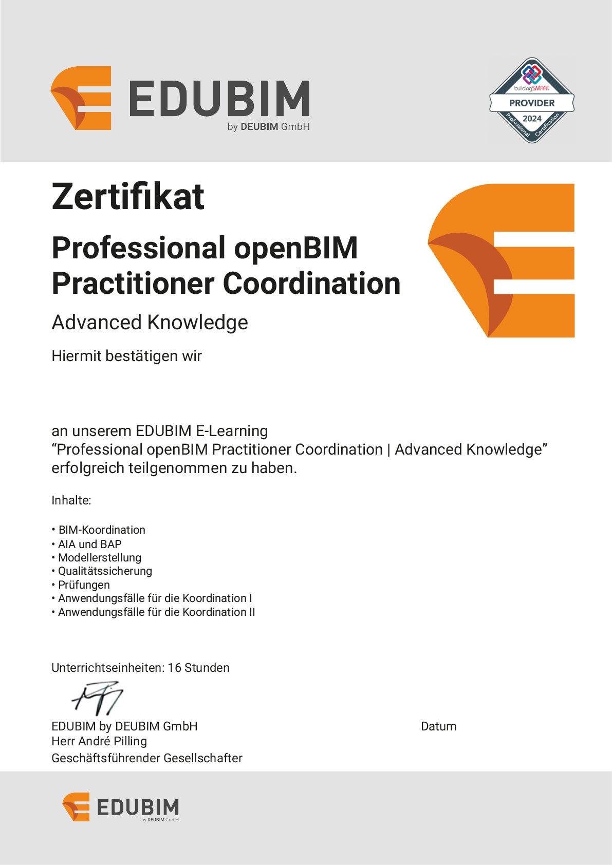 ☆ BIM Coordination E-Learning |  German language skills required!