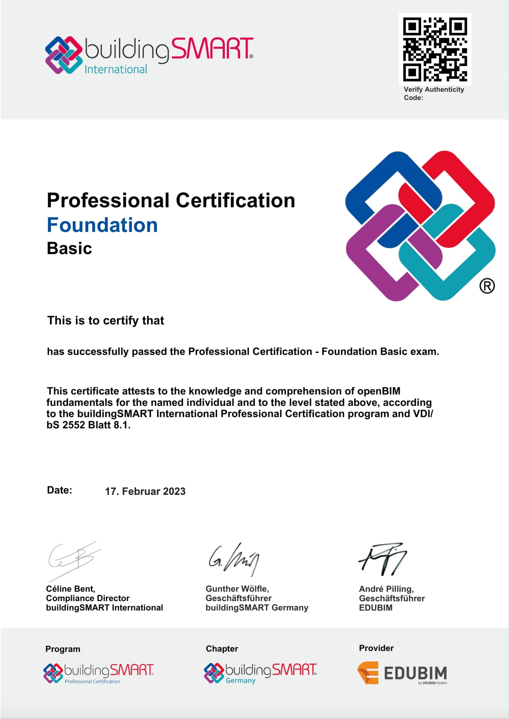 ☆ BIM Professional Certification Foundation & Certification  | English Version